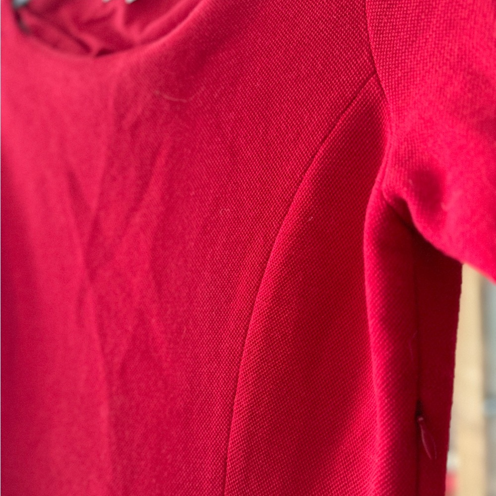 Vintage Sandro Bodycon Red Dress, Sz1 - Picture 5 of 5